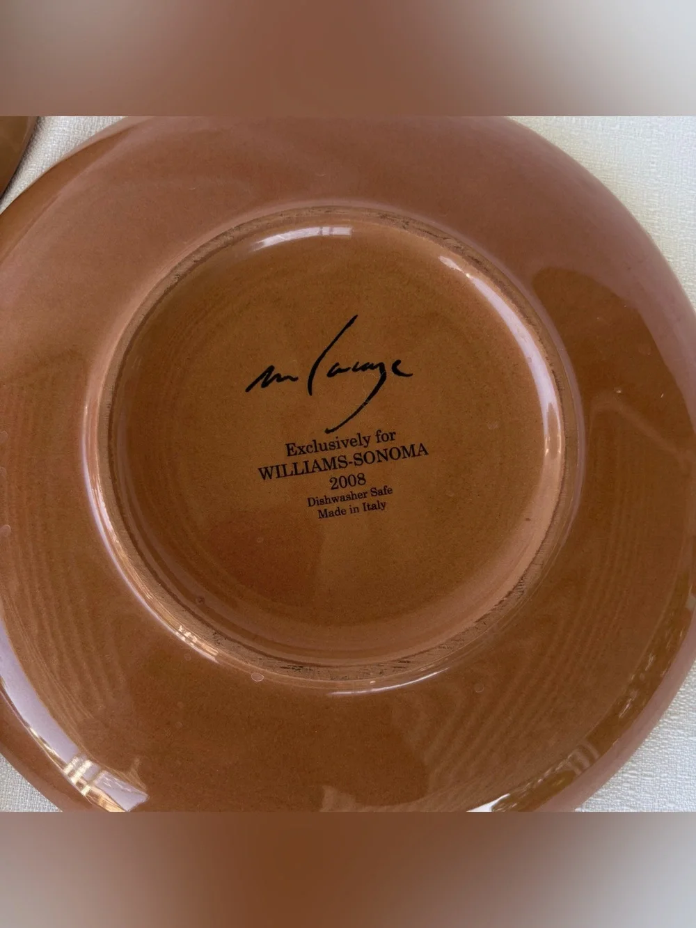Williams Sonoma Paysage Salad Plates Style D Marc Lacaze Italy SET of THREE